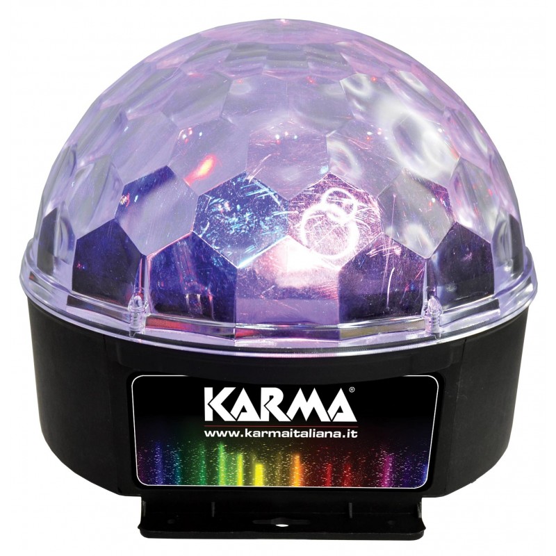 Karma Italiana DJ 355LED estroboscopio y luz disco Negro