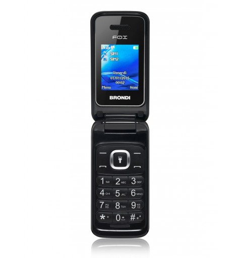 Brondi Fox 4,5 cm (1.77") 74 g Nero Telefono cellulare basico