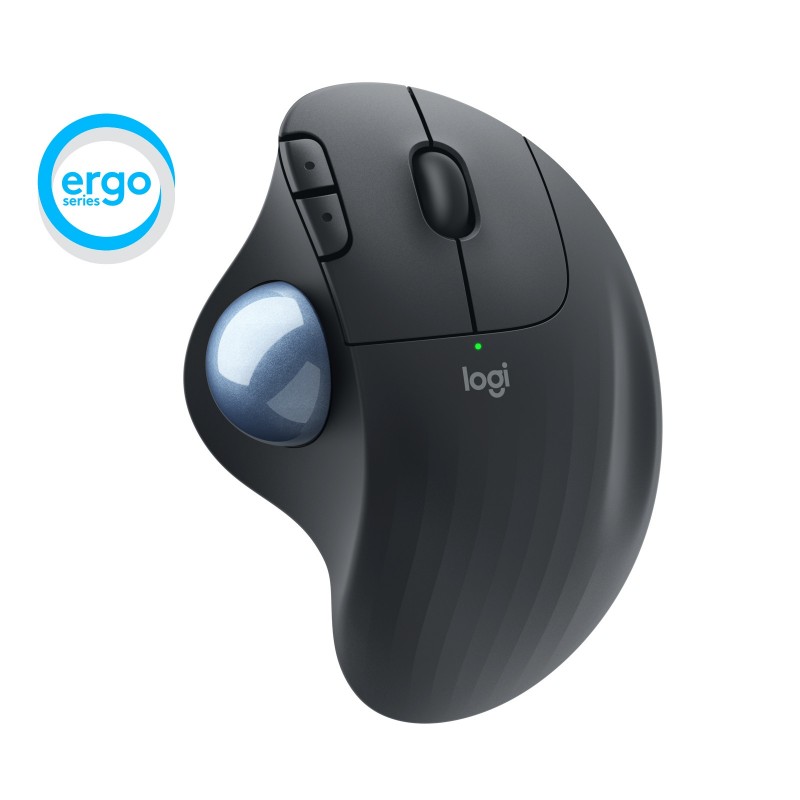 Logitech ERGO M575 mouse Mano destra Wireless a RF + Bluetooth Trackball 2000 DPI