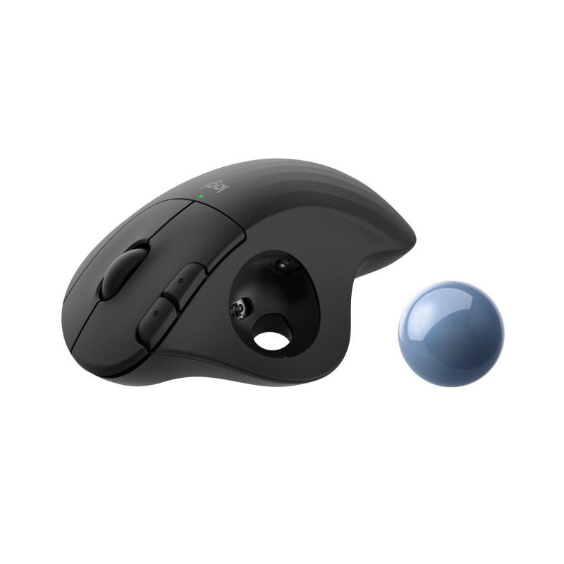 Logitech ERGO M575 mouse Mano destra Wireless a RF + Bluetooth Trackball 2000 DPI