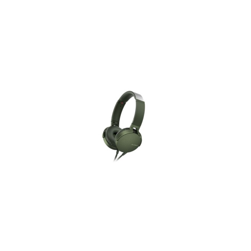 Sony XB550AP Kopfhörer Verkabelt Kopfband Anrufe Musik Grün
