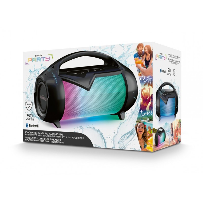 Bigben Interactive PARTYBTIPLITE altavoz portátil Altavoz portátil estéreo Negro 50 W