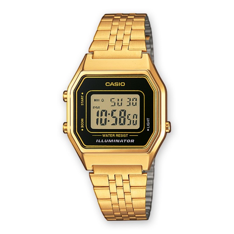 Casio LA680WEGA-1ER orologio Orologio da polso Femmina Elettronico Oro
