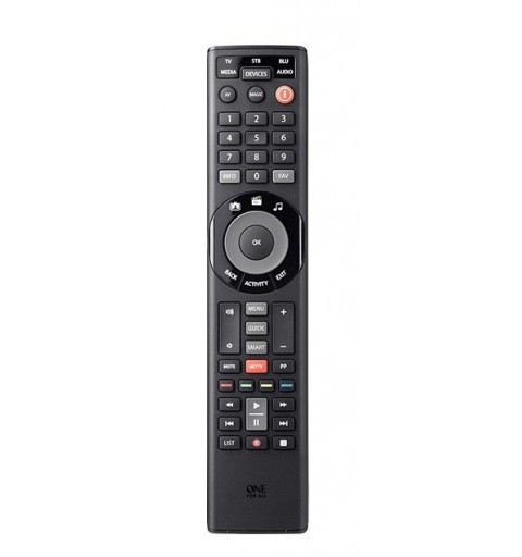 One For All Smart Control 5 mando a distancia IR inalámbrico Audio, Cable, DTT, DVD Blu-ray, Consola de juegos, Sistema de cine
