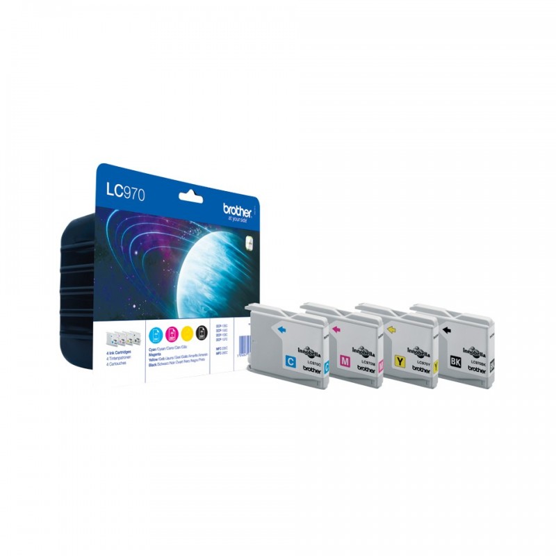 Brother LC-970 Druckerpatrone Original Schwarz, Cyan, Magenta, Gelb