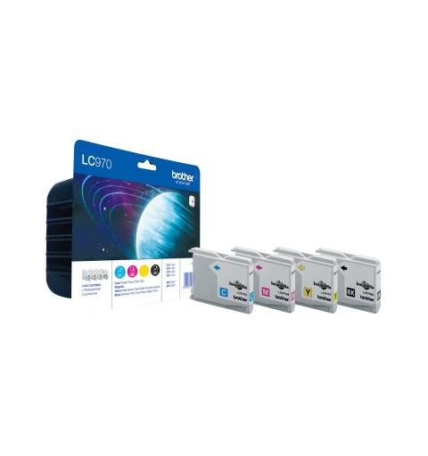 Brother LC-970 Druckerpatrone Original Schwarz, Cyan, Magenta, Gelb