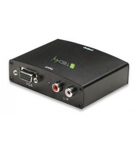 Techly IDATA CN-VGA convertidor de señal de vídeo 1280 x 1024 Pixeles