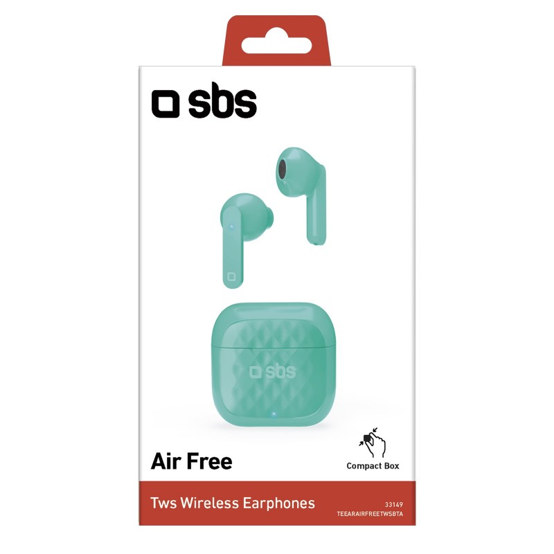 SBS TWS Air Free Auriculares True Wireless Stereo (TWS) Dentro de oído Llamadas Música Base de carga Verde