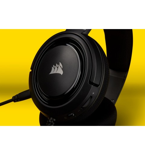 Corsair HS45 SURROUND Kopfhörer Verkabelt Kopfband Gaming Karbon