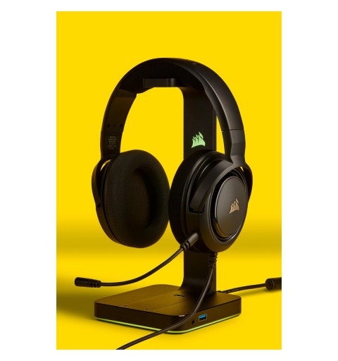 Corsair HS45 SURROUND Kopfhörer Verkabelt Kopfband Gaming Karbon