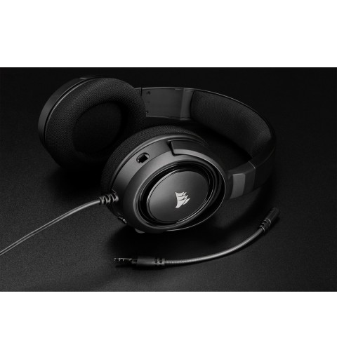 Corsair HS45 SURROUND Kopfhörer Verkabelt Kopfband Gaming Karbon