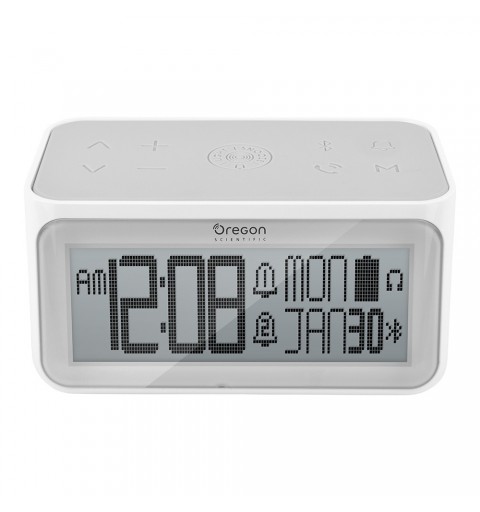 Oregon Scientific RA389 alarm clock Digital alarm clock Grey, White