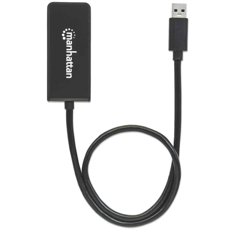 Manhattan 152259 Adaptador gráfico USB Negro