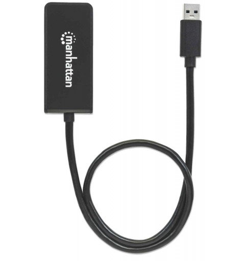 Manhattan 152259 Adaptador gráfico USB Negro