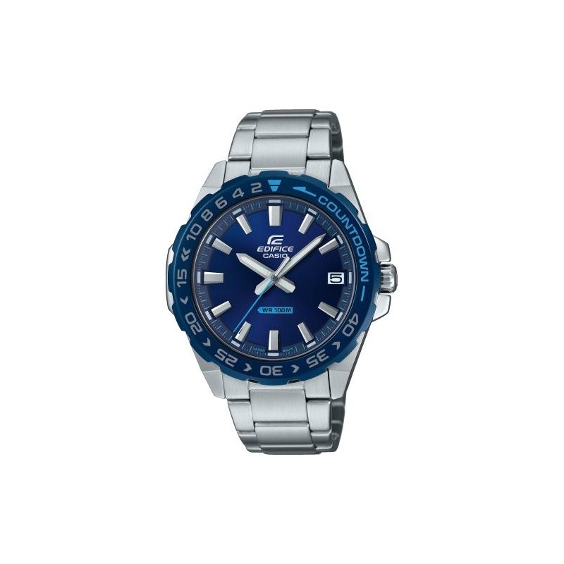 Casio EFV-120DB-2AVUEF orologio Orologio da polso Maschio Quarzo Blu, Argento