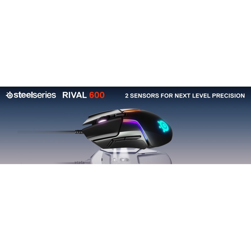 Steelseries Rival 600 Maus rechts USB Typ-A