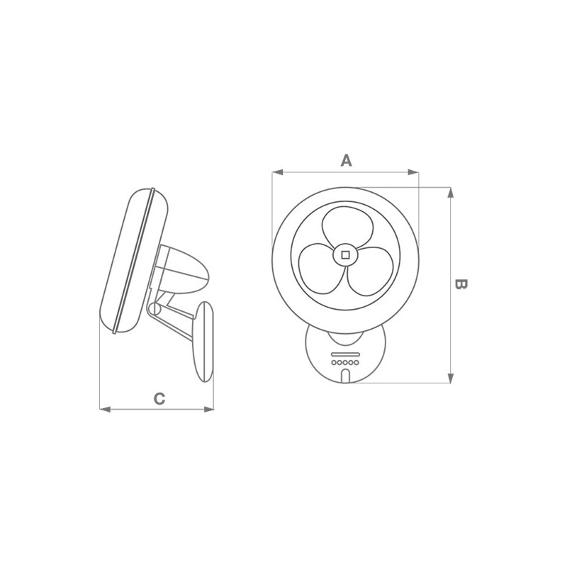 Vortice GORDON W 40 16" ET Bianco