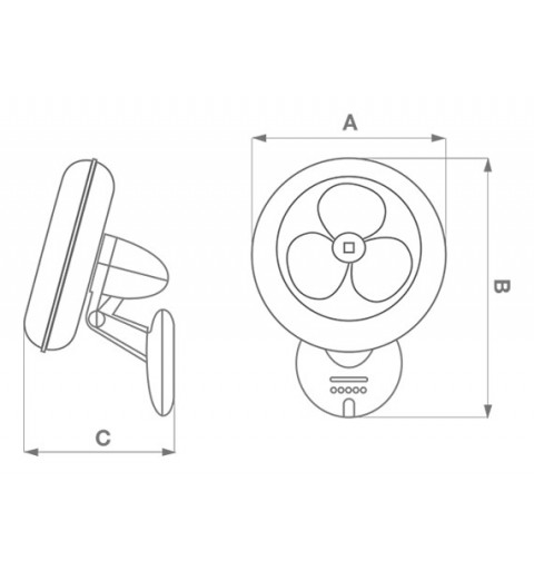 Vortice GORDON W 40 16" ET Bianco