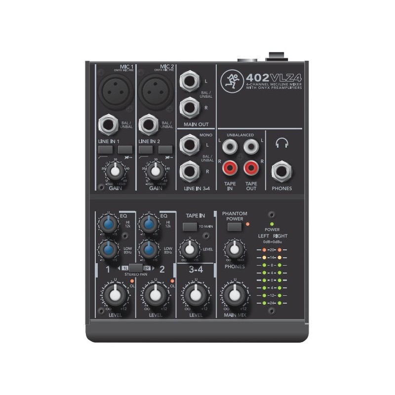 Mackie 402VLZ4 audio mixer 4 channels 20 - 20000 Hz