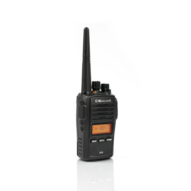 Midland G18 - PMR446 Funksprechgerät 8 Kanäle 446.00625 - 446.09375 MHz Schwarz