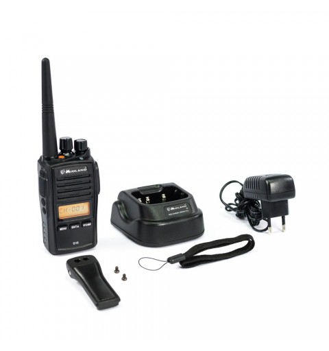 Midland G18 - PMR446 radio bidirectionnelle 8 canaux 446.00625 - 446.09375 MHz Noir