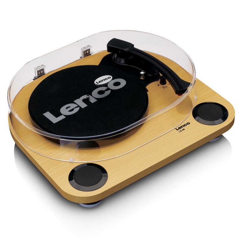 Lenco L-30BK Platine Vinyle Noire – Entraînement Courroie, USB, Arrêt Auto – 33&45 T/min – Son Chaleureux