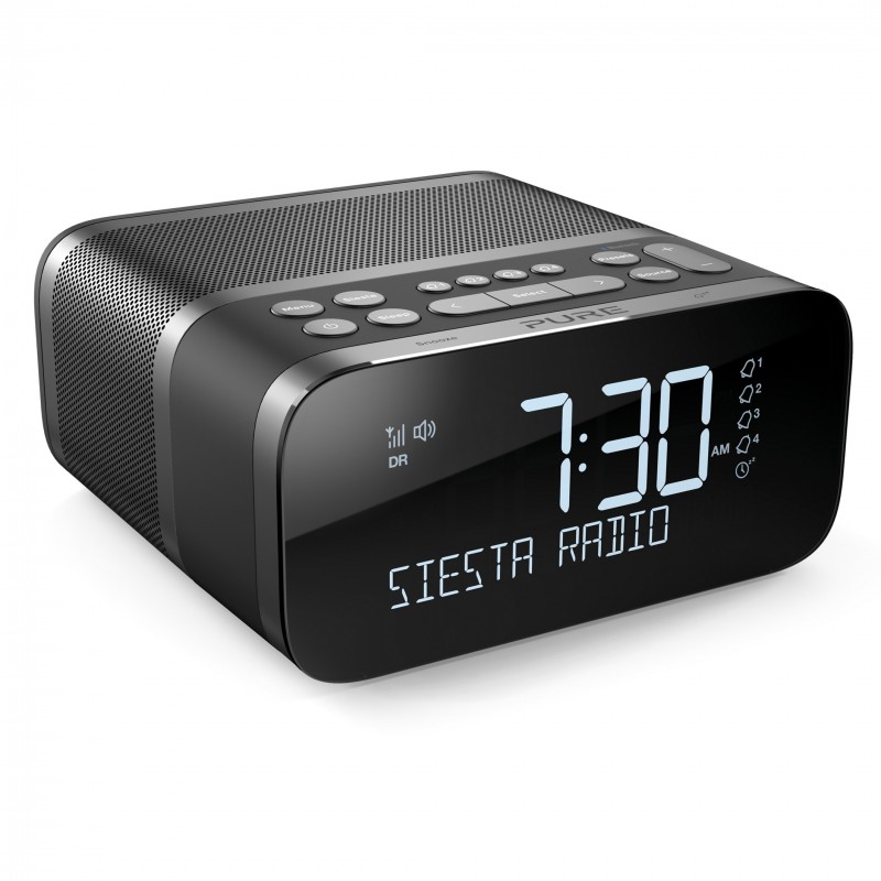 Pure Siesta S6 Clock Analog & digital Black