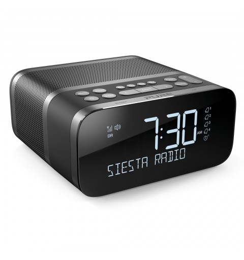 Pure Siesta S6 Clock Analog & digital Black