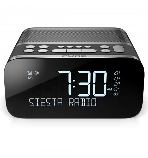 Pure Siesta S6 Clock Analog & digital Black