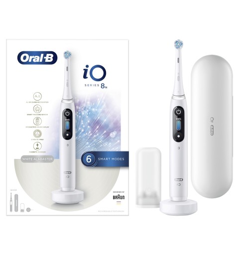 Oral-B iO Series 8n Erwachsener Vibrierende Zahnbürste Weiß