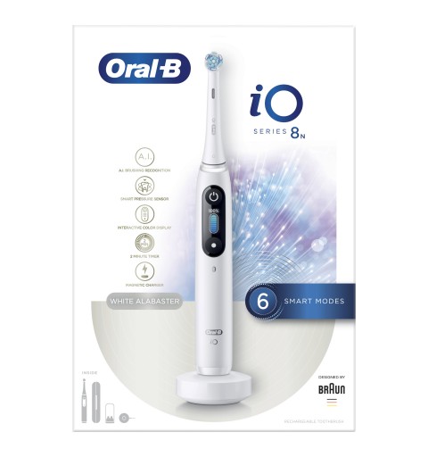 Oral-B iO Series 8n Adulte Brosse à dents vibrante Blanc
