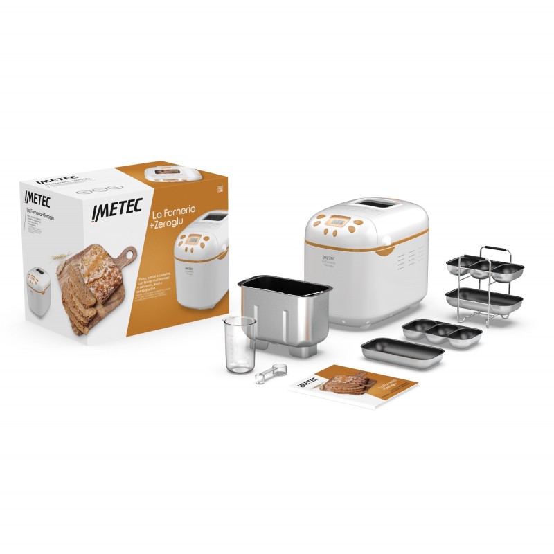 Imetec 7488 panificadora 920 W Ocre, Blanco