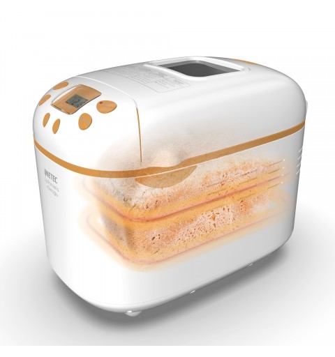 Imetec 7488 bread maker 920 W Ochre, White