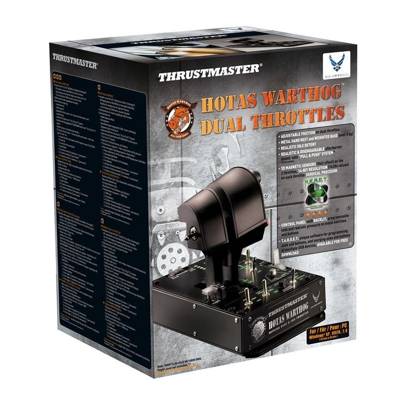 Thrustmaster HOTAS Warthog Dual Throttles Black USB Flight Sim PC