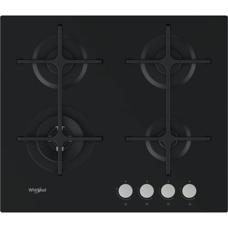 Whirlpool GOA 6423 NB hob Black Built-in 60 cm Gas 4 zone(s)