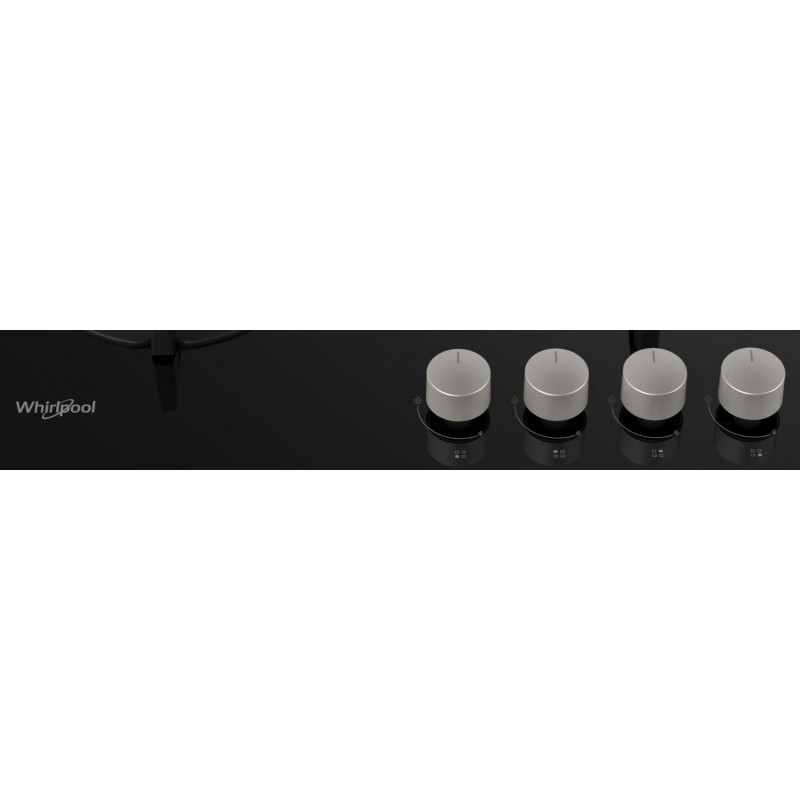 Whirlpool GOA 6423 NB hob Black Built-in 60 cm Gas 4 zone(s)