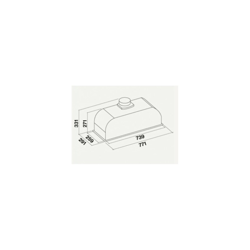 Falmec Gruppo Incasso Intégré Acier inoxydable 600 m³ h C