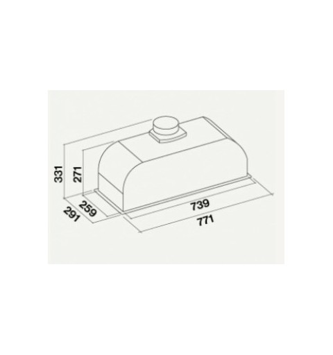 Falmec Gruppo Incasso Eingebaut Edelstahl 600 m³ h C