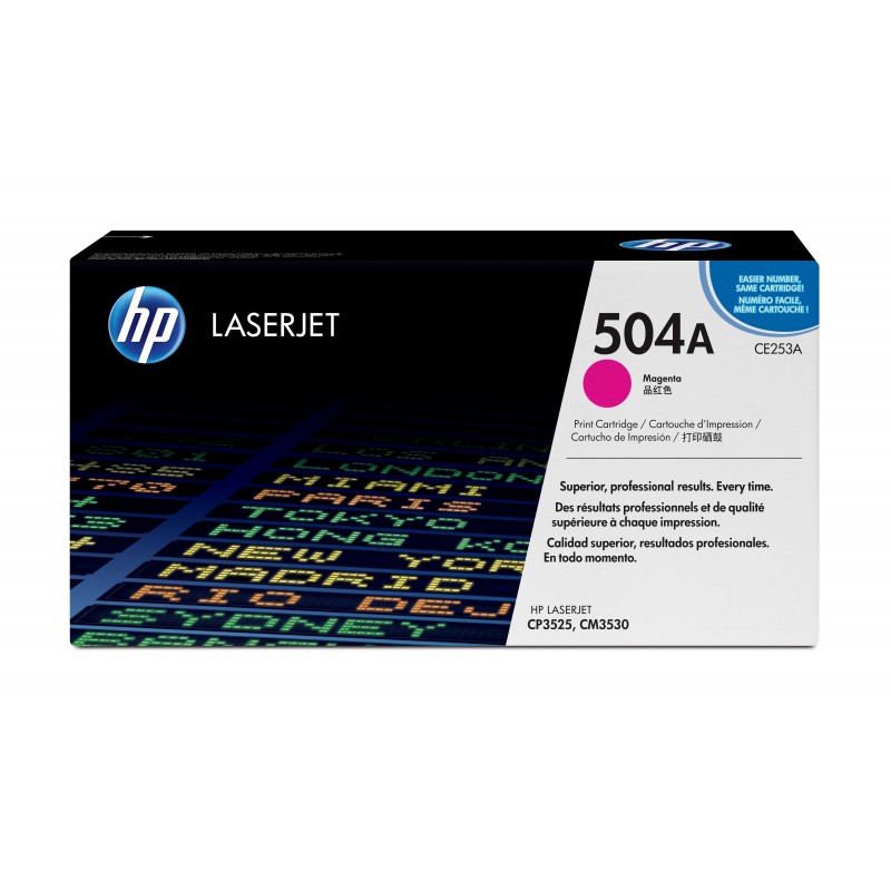 HP 504A toner LaserJet magenta authentique