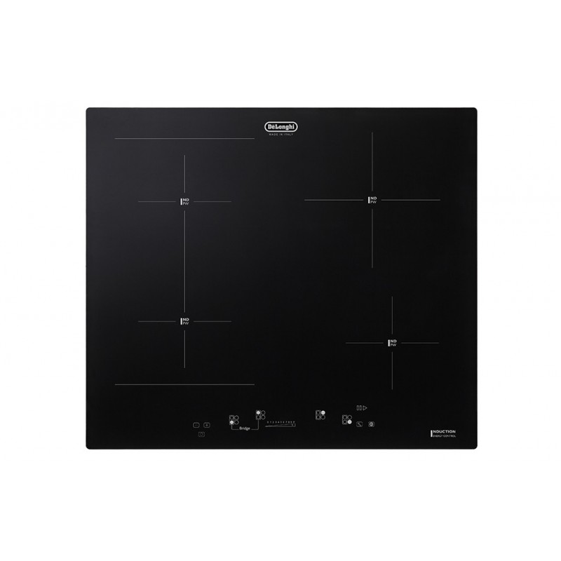 De’Longhi TIN 65 PRO hob Black Built-in 58 cm Zone induction hob 4 zone(s)