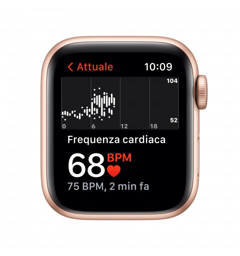 Apple Watch SE GPS + Cellular, 40mm Cassa in Alluminio color Oro con Cinturino Sport Galassia