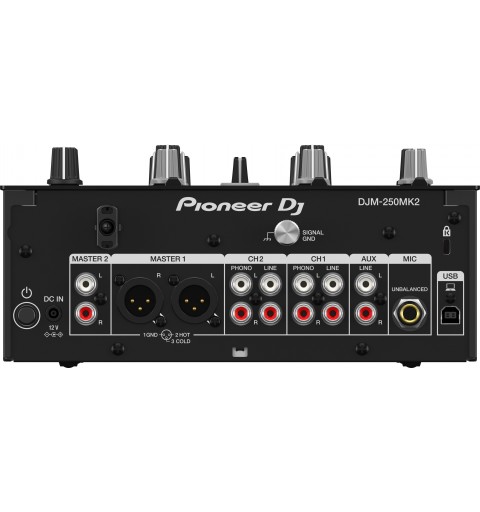 Pioneer DJM-250MK2 table de mixage audio 2 canaux 20 - 20000 Hz Noir