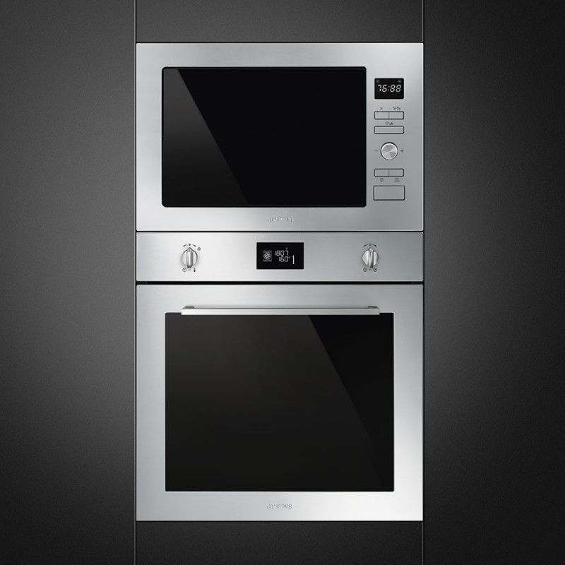 Smeg FMI425X microondas Integrado Microondas con grill 25 L 900 W Acero inoxidable