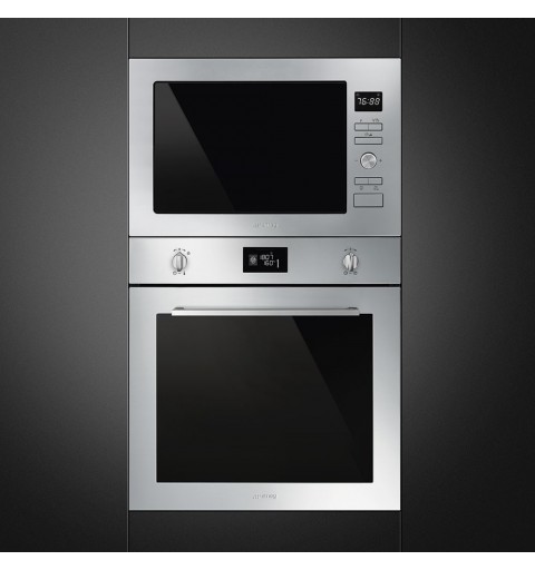 Smeg FMI425X forno a microonde Da incasso Microonde con grill 25 L 900 W Acciaio inossidabile