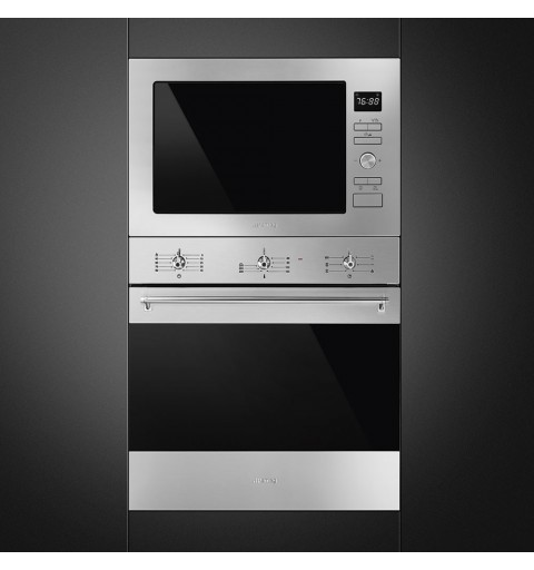 Smeg FMI425X forno a microonde Da incasso Microonde con grill 25 L 900 W Acciaio inossidabile