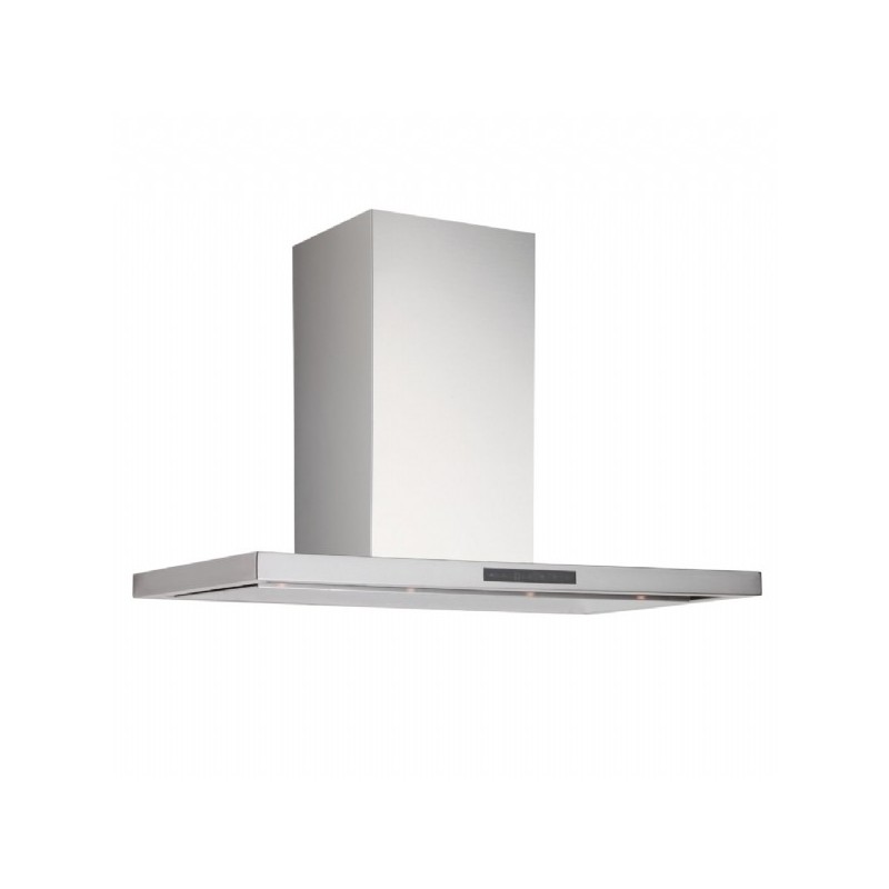 Silverline 3327.9 hotte Monté au mur Noir, Acier inoxydable 950 m³ h A