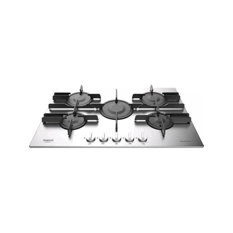 Hotpoint FTGHL 751 D EX HA hob Stainless steel Built-in Gas 5 zone(s)