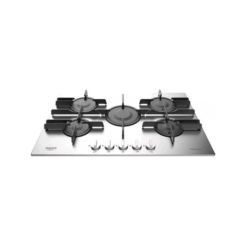 Hotpoint FTGHL 751 D EX HA piano cottura Acciaio inossidabile Da incasso Gas 5 Fornello(i)