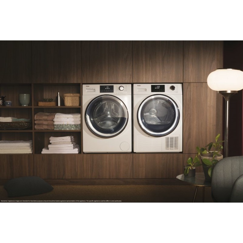 Haier Serie 876 HW80-B14876N lavatrice Caricamento frontale 8 kg 1330 Giri min A Bianco