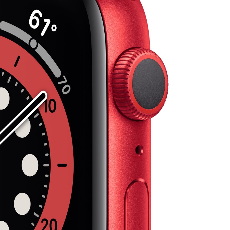 Apple Watch Serie 6 GPS, 44mm in alluminio PRODUCT(RED) con cinturino Sport PRODUCT(RED)